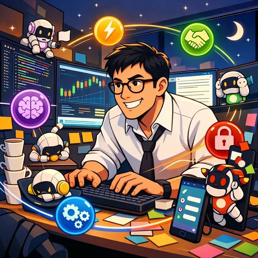 AI와 함께 코딩하는 모습